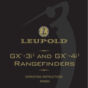 GX -3i2 and GX -4i2 Rangefinders