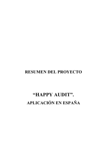 ESTUDIO HAPPY AUDIT. Estudio cuyo objetivo es