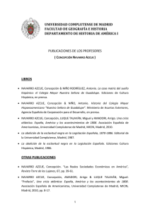 Dra. Concepción Navarro Azcue - Universidad Complutense de