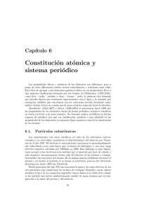Constitución atómica y sistema periódico