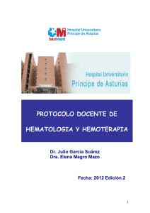 protocolo docente de hematologia y hemoterapia