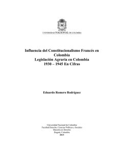 Influencia del Constitucionalismo Francés en Colombia Legislación