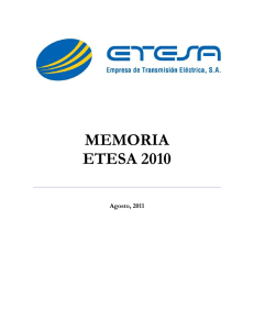 MEMORIA ETESA 2010