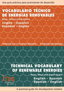 Vocabulario técnico de energías renovables