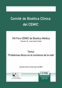 VIII Foro CEMIC de Bioética Médica