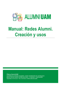 Manual: Redes Alumni. Creación y usos