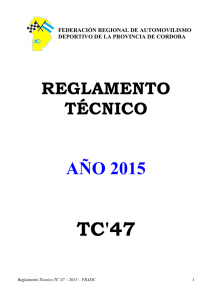tecn.tierra tc47-2015 - Federación Regional de Automovilismo