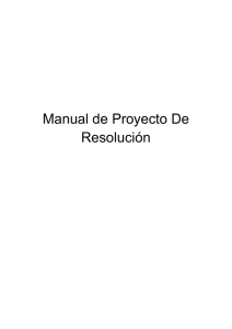 Manual de proyecto de resolución