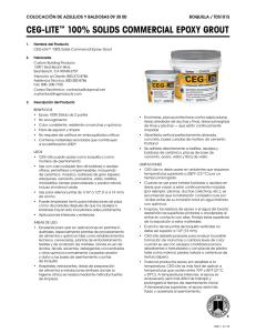 ceg-lite™ 100% solids commercial epoxy grout