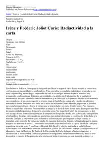 Irène y Frèderic Joliot Curie: Radiactividad a la