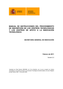 manual de instrucciones del procedimiento de inscripción de los