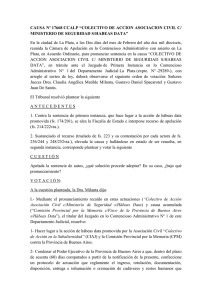 CAUSA Nº 17668 CCALP “COLECTIVO DE ACCION ASOCIACION