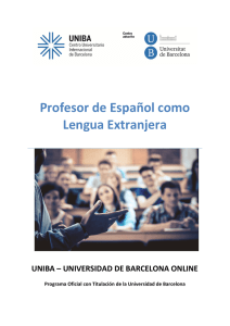 Profesor de Español como Lengua Extranjera