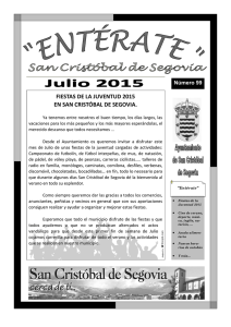 "ENTERATE" de JULIO 2015 - Ayuntamiento de San Cristobal de