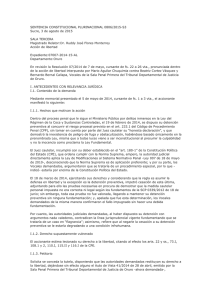 SENTENCIA CONSTITUCIONAL PLURINACIONAL 0806