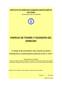 La Regla de Reconocimiento como elemento normativo _A. Murcia
