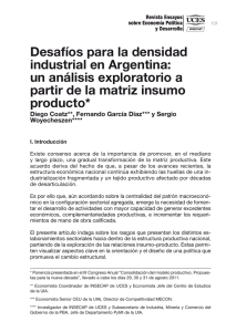 Desafíos para la densidad industrial en Argentina: un análisis
