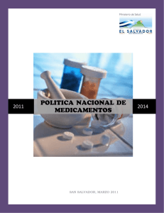 Política Nacional de Medicamentos, 2011