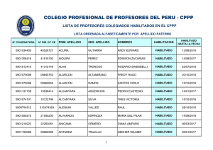 COLEGIO PROFESIONAL DE PROFESORES DEL PERU