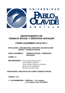 Prácticas de Campo - Universidad Pablo de Olavide, de Sevilla