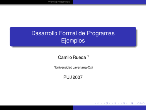 Desarrollo Formal de Programas Ejemplos