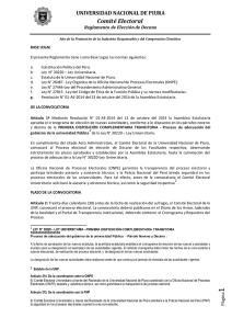 Comité Electoral - Universidad Nacional de Piura