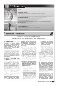 Informe Tributario - Revista Asesor Empresarial