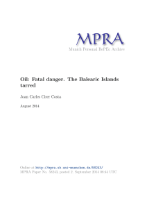 Oil: Fatal danger. The Balearic Islands tarred