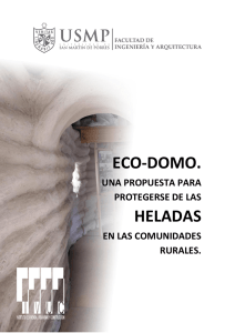 Eco-domo, un hábitat para reducir la vulnerabilidad frente al