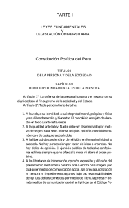 Constitución Política del Perú 1993 PARTE I