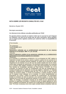 003 nota icac gener 2016 - Associació Catalana d`Assessors Fiscals