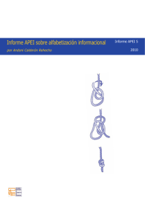 Informe APEI sobre alfabetización informacional - E