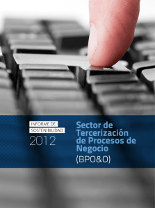 informe sostenibilidad bpo - Programa de Transformación Productiva
