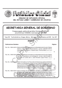 Periódico: 207 , Fecha - Secretaría General de Gobierno