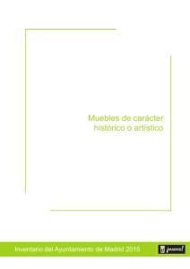 Muebles de carácter histórico o artístico