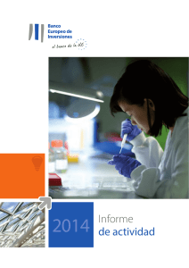 Informe de actividad 2014 - European Investment Bank