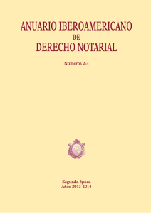 Anuario Iberoamericano de Derecho Notarial