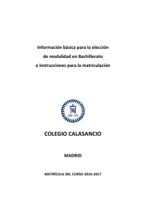 información Bachillerato 2016-2017