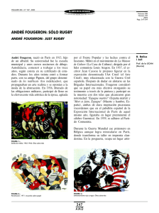 andré fougeron: sólo rugby - Archivos de Medicina del Deporte