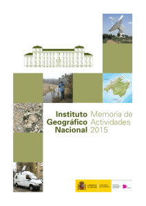 Memoria 2015 - Instituto Geográfico Nacional