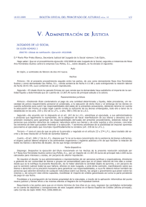 V. Administración de Justicia - Gobierno del principado de Asturias
