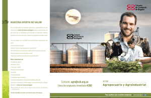 Plegable del Sector Agropecuario y agroindustrial