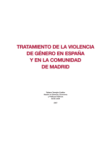 Tratamiento de la violencia de género en España y en la