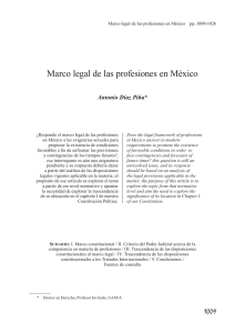 Marco legal de las profesiones en México