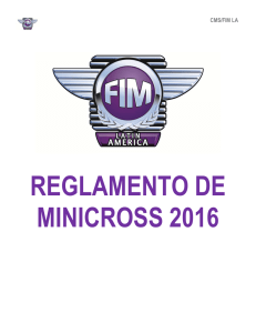 reglamento de minicross 2016
