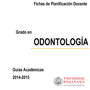 odontología - Universidad de Salamanca