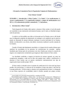Boletín Electrónico sobre Integración Regional del CIPEI 65