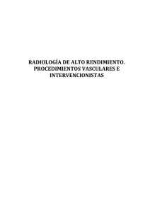 radiología de alto rendimiento. procedimientos