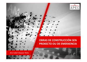 Obras de construcción sin proyecto o de emergencia_APEC