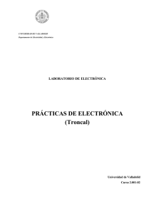 PRÁCTICAS DE ELECTRÓNICA (Troncal)